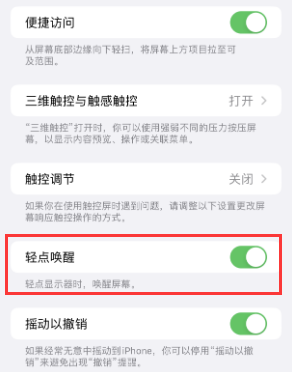 龙湾镇苹果授权维修站分享iPhone轻点无法唤醒怎么办 