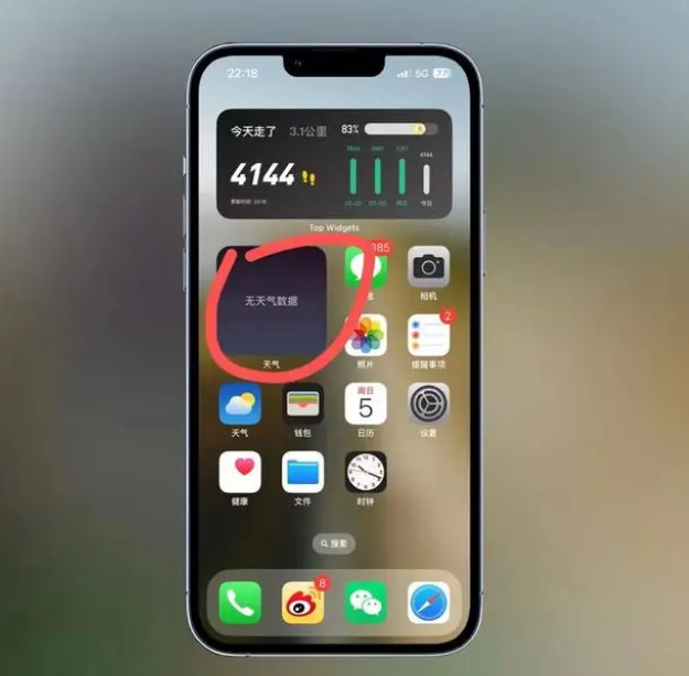 龙湾镇苹果手机维修分享:iOS16主屏幕天气小组件无法正常工作怎么办？ 