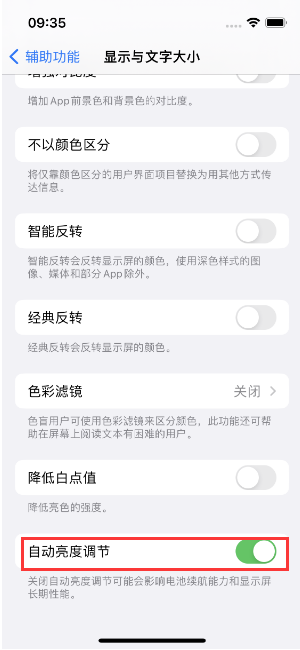 龙湾镇苹果15维修店分享iPhone 15 Pro系列屏幕亮度 