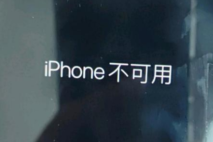 龙湾镇苹果服务网点分享锁屏界面显示“iPhone 不可用”如何解决 